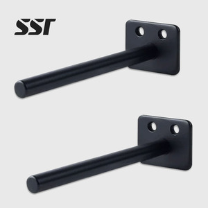 Soporte de Pared para Estante Flotante de un Solo Lado SSR, para Sala de Estar, Montaje Oculto en Pared, Acero Inoxidable con Recubrimiento en Polvo, Resistente - Product Image 1