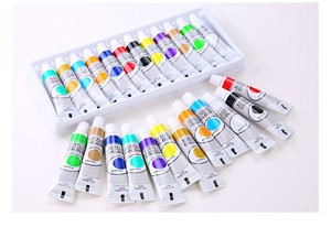 Juego de 12 Pinturas Acrílicas de Calidad Perfecta, Pinturas de Acuarela, Pinturas de Colores, Pinturas <span class=keywords><strong>al</strong></span> <span class=keywords><strong>Agua</strong></span> para Niños - Product Image 6