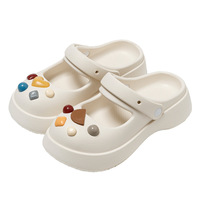 Sandales de plage EVA pour femme, style coréen, motif fleur de crocodile, été 2026, antidérapantes, respirantes, imperméables, résistantes à l'usure, à bout fermé