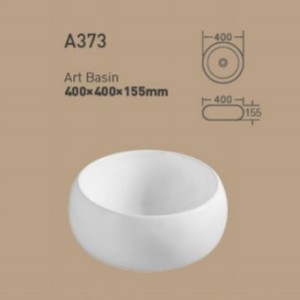 Lavabo de encimera ovalado Art Basin A372, 660x460 mm, sin orificio, cerámica - Product Image 3