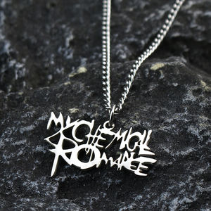 สร้อยคอจี้สแตนเลสวงร็อคสุดโรแมนติกสำหรับทุกเพศเครื่องประดับรูปทรงเรขาคณิตสไตล์พังก์คอสเพลย์แฟชั่นเหมาะสำหรับเด็กและผู้ใหญ่ - Product Image 1