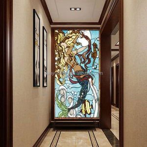 Vitrail de Cathédrale Chinoise Personnalisé, Motif Dame, Fait Main, Structure Solide, Panneau de Fenêtre, Porte, Mur, Double Face, Mur Rideau - Product Image 3