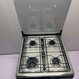 Cucina a Gas Integrata <span class=keywords><strong>da</strong></span> 50cm con 4 Fornelli <span class=keywords><strong>e</strong></span> <span class=keywords><strong>Forno</strong></span> in Vetro Temperato, Risparmio Energetico, Accensione Automatica a Impulsi - Product Image 3