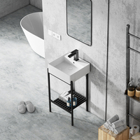 Lavabo européen pour la salle de bain, lavabo en céramique