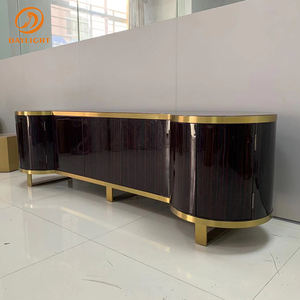 Soporte de mármol marrón moderno para <span class=keywords><strong>tv</strong></span>, mueble de sala de estar, armario de almacenamiento con cajones, personalizado de Fábrica de foshan - Product Image 5