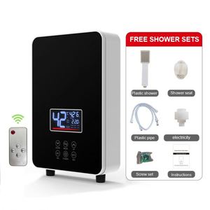 เครื่องทำน้ำอุ่นไฟฟ้า LED แผงสัมผัสน้ำพุร้อนแบบทันทีที่มีเอกลักษณ์พลาสติกภาษาอังกฤษสำหรับใช้ในครัวเรือนโรงแรม - Product Image 2