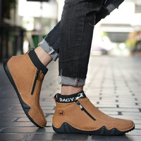 Chaussures de marche décontractées pour hommes de haute qualité, résistantes à l'usure, confortables, grande taille, semelle plate