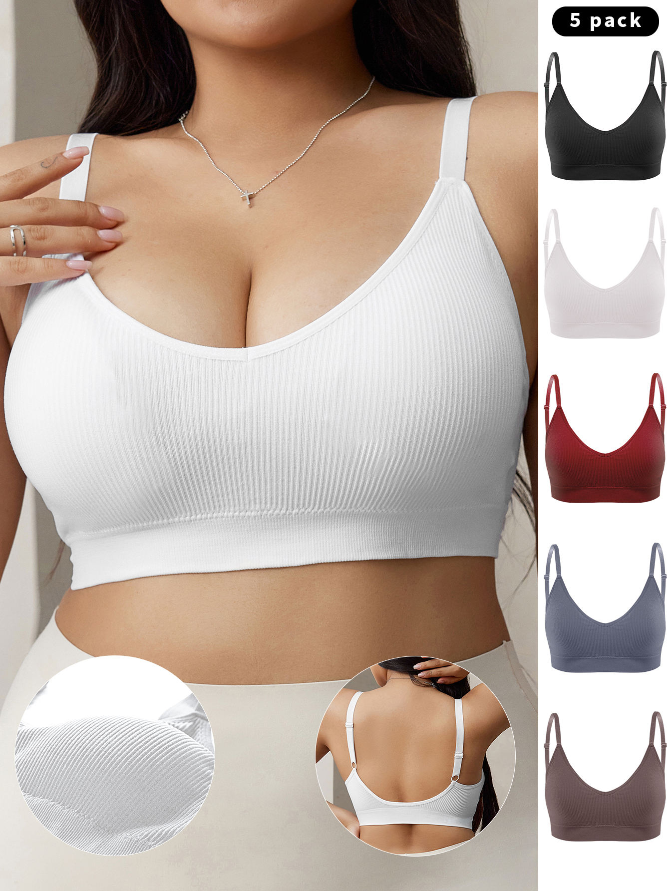 Wholesale Plus Size Underwear Bra for Women Breathable and Soft Lingerie Seamless Bra
