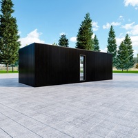 Maisons conteneurs préfabriquées démontables 20ft 40ft, maisons modulaires mobiles en kit, durables, installation facile, pour café-bar ou magasin