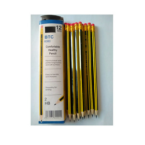 Lápiz Triangular de Madera de Lujo Extra Oscuro 2B, Material Escolar, Papelería, Logotipo OEM Personalizado, Mina de 2.2mm, Marca <span class=keywords><strong>SanSan</strong></span> - Product Image 6