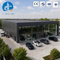 Bâtiment de présentation préfabriqué en acier pour concessionnaires automobiles