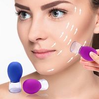 En gros Ventouses de massage en silicone et verre à aspiration sous vide pour le visage et le corps, correcteur de mamelons
