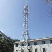 Tour de télécommunication autoportante galvanisée à chaud pour antenne micro-ondes 4G 5G GSM