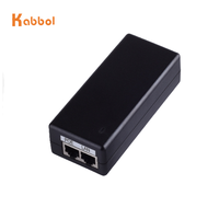 Injecteur PoE 48V 0.5A à prix d'usine, adaptateur Ethernet, alimentation de bureau PoE 48V à commutation