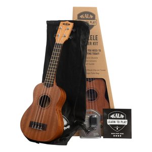 Kit de Iniciación para Aprender a Tocar el Ukelele, Modelo KALALTPS2006, de Madera de Caoba - Product Image 1