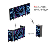 Cabines de DJ LED pleine couleur intérieures et extérieures de haute qualité, haute luminosité 5000 cd, étanches IP65, pour concerts temporaires et bars intérieurs