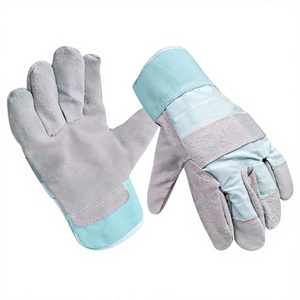 Guantes de Seguridad de Trabajo Cómodos de Piel de Vacuno Canadiense, Transpirables, con Puño de Lona, Resistentes al Calor y Antideslizantes - Product Image 1