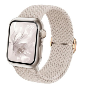 <span class=keywords><strong>Correa</strong></span> de reloj de nailon tejido naranja oficial para <span class=keywords><strong>Apple</strong></span> <span class=keywords><strong>Watch</strong></span> Ultra 49mm pulsera elástica <span class=keywords><strong>correa</strong></span> de reloj de bucle trenzado para Iwatch Series 10 - Product Image 6