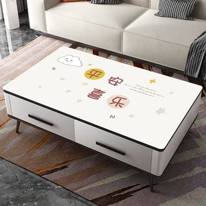 Mantel Lavable para Mesa de Centro, Rectangular, Impermeable, para Uso Doméstico, Color Sólido, Estilo 2023 - Product Image 3