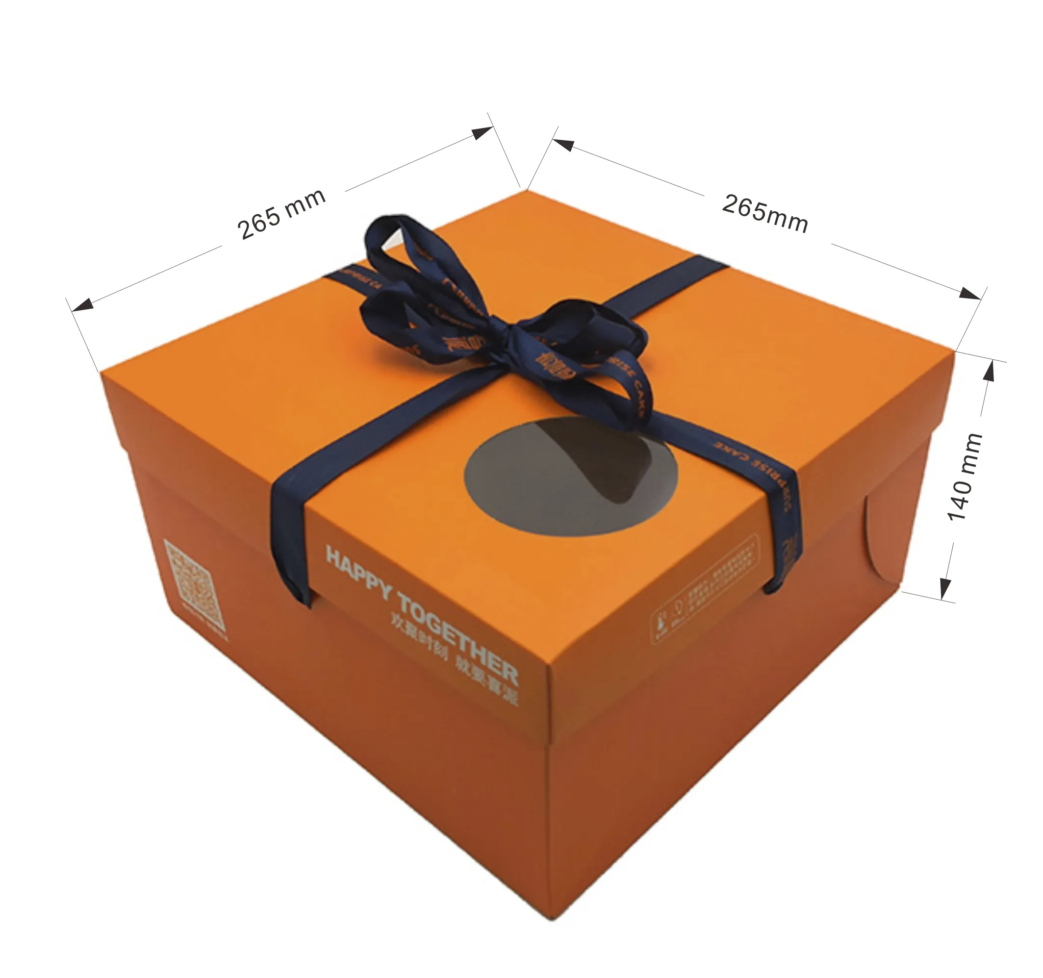 Подарочная коробка для еды креативного дизайна, коробка для торта, упаковка для вечеринки
