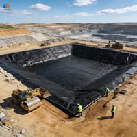 Geomembrana Impermeable Más Vendida en 2025, Lámina de HDPE Resistente a Ácidos para Almacenamiento de Residuos en Minería Industrial