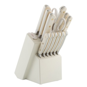 14 Pieces Kitchen <b>Knives</b> <b>Set</b> with Anti-Rust Coating & Built-in Sharpener Stainless Steel Kitchen <b>Knife</b> for Cutting - Product Image 1