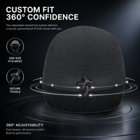 Chapeau d'hiver noir polyvalent avec cache-oreilles, doublure polaire thermique, sangle de menton réglable, idéal pour le camping, le ski et les activités sportives (vente en gros)