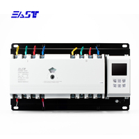 EAST EQ3NMB 125/4P Commutateur de transfert automatique de niveau PC ATS 80A 120kA IP20 Commutateur de commutation de source double avec contrôleur LCD externe