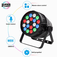 Projecteur LED Par 200W, 18x10W RGBW 4-en-1, avec fonctions Wash, DMX Master/Slave et Auto Run pour DJ, discothèque et scène