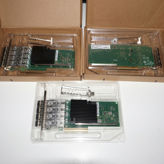 Original Intel X710-DA4 10G SFP+10G Fiber Optic Network Card PCI-E 3.0 X8 Server Network Card