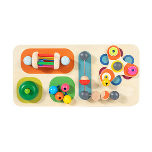 Hot Sale Orff <b>Musical</b> <b>Instrument</b> Wooden Multifunctional Busy Board Toy With Rattles For Kids Early Education Teaching Aid - Product Image 1