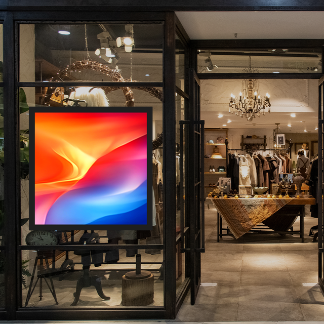 Square LCD Advertising Wide Touch Screen Display Sign Board Retail Shelve Monitor Product Display Screen Square Digital Signage