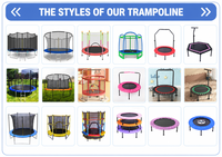 Trampoline rebondissant de haute qualité avec barre de guidon réglable, pliable, pour adultes, mini trampoline d'exercice intérieur