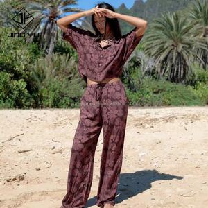 Peut personnaliser votre propre logo Vente chaude Chemises longues à manches longues de style hawaïen Robes Blouses tendance pour femmes - Product Image 4