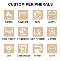 Kiosque de commande automatique pour restauration rapide OEM, écran tactile, système de commande de menu QSR, machine de paiement, système de gestion des files d'attente pour restaurant à service rapide