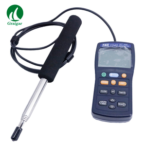 TES-1340熱線デジタルアネモメーター空気分析装置風流量計TES1340 - Product Image 5