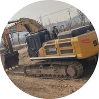 Excavatrice sur chenilles géante SANY SY550H de 55 tonnes d'occasion pour l'exploitation minière et les travaux d'infrastructure lourds