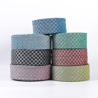 Chine vente en gros tampons à récurer de nettoyage forts Polyester matière première épurateur éponge chiffon à récurer en rouleaux