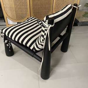 Ghế sofa đơn thư giãn phong cách Bắc Âu hiện đại, chất liệu gỗ nguyên khối, dùng cho phòng khách, phòng ngủ, ghế dài trang trí - Product Image 4