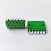 High Performance SM LC/APC Six-flange Fiber Optic Adapter