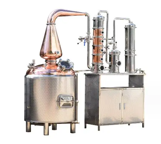 Distiladores de óleo essencial de água molecular, máquina de equipamento de coluna de distilação para loja doméstica