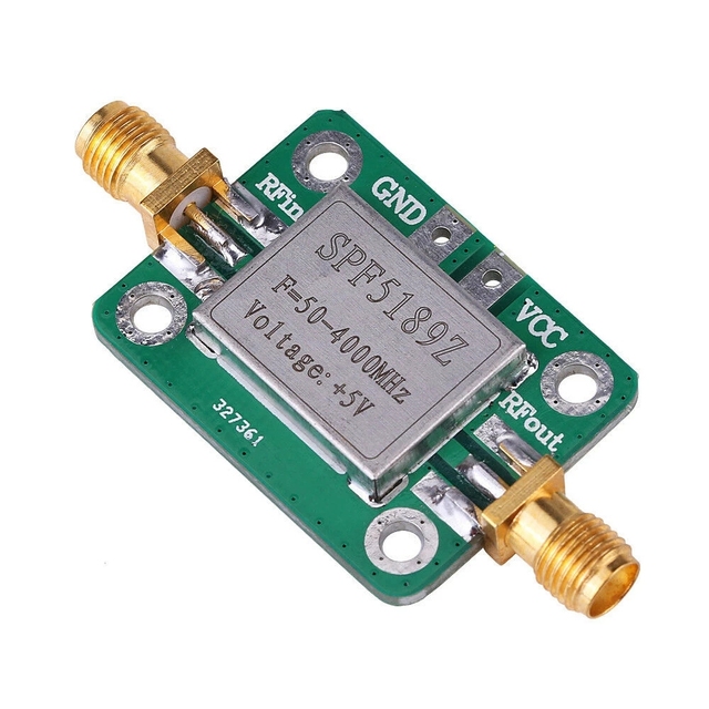 LNA 50-4000 MHz RF SPF5189 NF 0.6dB Low Noise Amplifier Signal Receiver Board Wireless Communication Module With Shield Shell