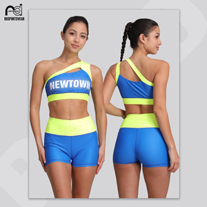 Tenue de cheerleading sexy et scintillante pour fille, design gratuit, uniforme de cheerleading de haute qualité pour équipe - Product Image 4