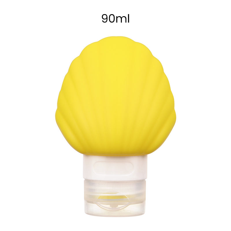 ขวดซิลิโคนเติมได้สีเหลือง90มล.