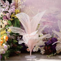 Décoration de table personnalisée, fleurs en tissu, arbre en soie pour centre de table de mariage