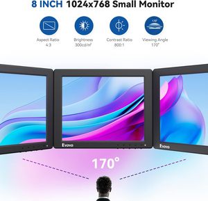 Eyoyo IPS 迷你安全摄像头监视器，带/VGA/AV/BNC 输入，适用于 <span class=keywords><strong>Raspberry</strong></span> <span class=keywords><strong>Pi</strong></span> 和 NVR 系统 - Product Image 2