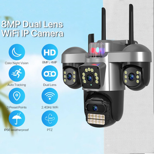 Cámara de Seguridad CCTV Tipo Domo de 9MP para Exteriores, Visión Nocturna a Todo Color, Detección de Movimiento, Seguimiento Humano por IA, Cámara <span class=keywords><strong>IP</strong></span> WIFI PTZ - Product Image 2