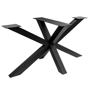 قواعد طاولة من الفولاذ المطاوع لتناول القهوة المستديرة أثاث مطعم صناعي إطارات أرجل طاولات معدنية من الحديد الزهر - Product Image 5