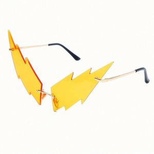 แว่นกันแดดทรงเล็กแฟชั่นใหม่ล่าสุดปี 2021 ป้องกันรังสียูวี 400 กรอบโลหะสำหรับผู้หญิง รูปทรงแสงไฟ - Product Image 2