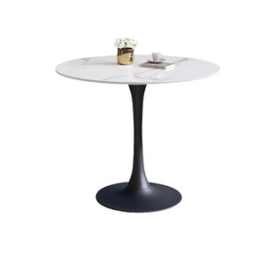 Modern Nordic Durable Sintered Stone Coffee Table Round <strong>Desk</strong> for Living Room Dining Room Use - Product Image 3